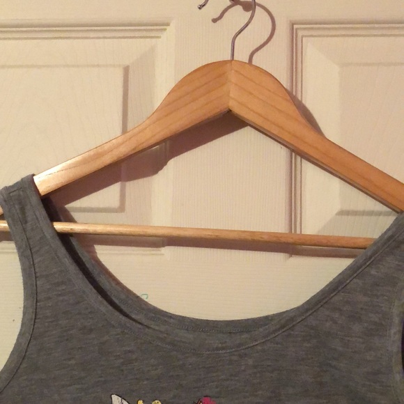 Beauty and the Beast Mrs. Potts Gray Sleep Tank Top Womens Medium M 7-9 Disney - Picture 2 of 12